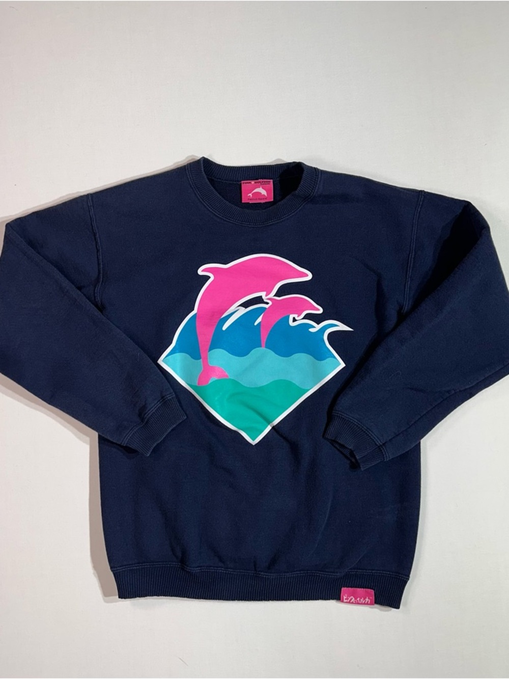 Pink Dolphin Crewneck Sweater